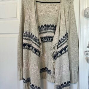 Abercrombie & Fitch Cream and Black Cardigan